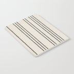 Ethnic Spotted Stripes in Ivory and Black Notebook Gallery Image 2
