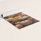 Patchwork of Autumn Pumpkin Art Yoga Mat Gallery Image 2