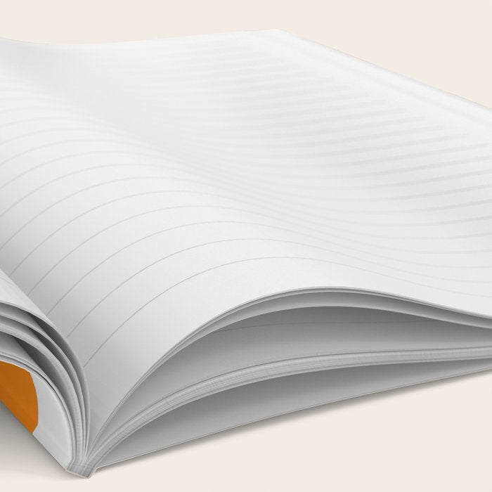 Tangerine Orange Checkerboard Pattern Palm Beach Preppy Notebook Gallery Image 2