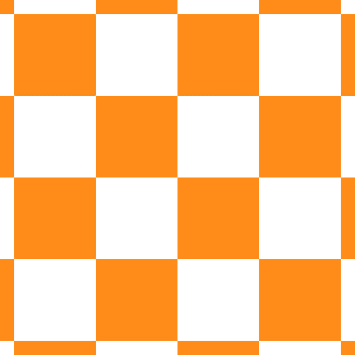 Tangerine Orange Checkerboard Pattern Palm Beach Preppy Coffee Mug Gallery Image 2