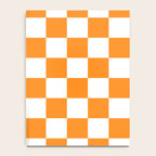 Tangerine Orange Checkerboard Pattern Palm Beach Preppy Notebook Gallery Image 4