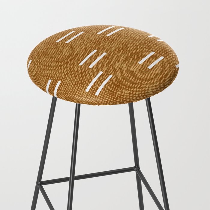 double dash on mustard Stool Gallery Image 2
