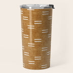 double dash on mustard Travel Mug Gallery Image 2