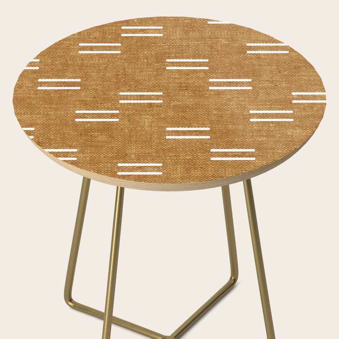 double dash on mustard Side Table Gallery Image 2