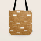 double dash on mustard Tote Bag Gallery Image 1