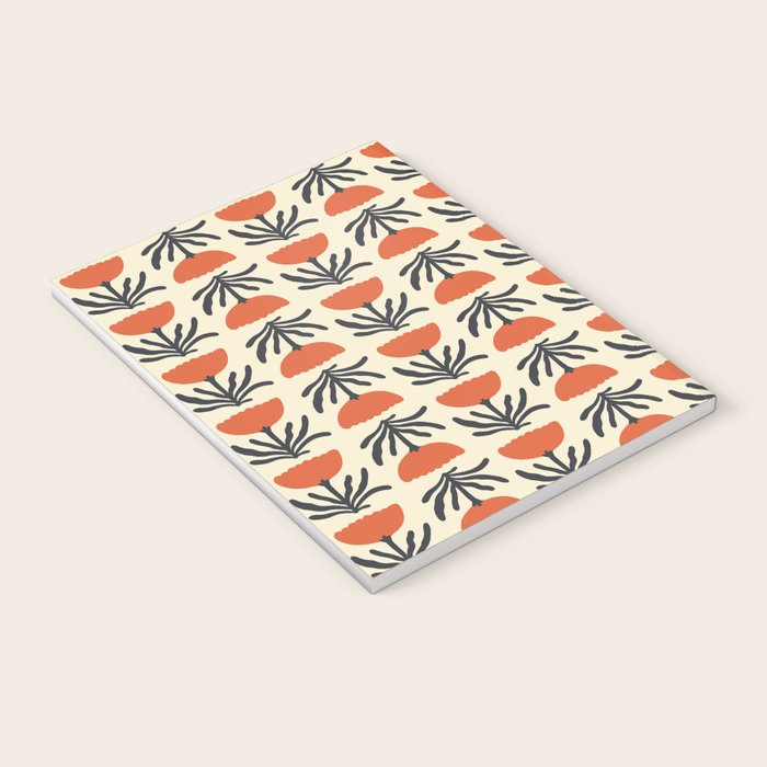 Retro 70s Tulip Pattern Notebook Gallery Image 3