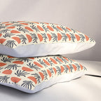 Retro 70s Tulip Pattern Pillow Sham Gallery Image 3