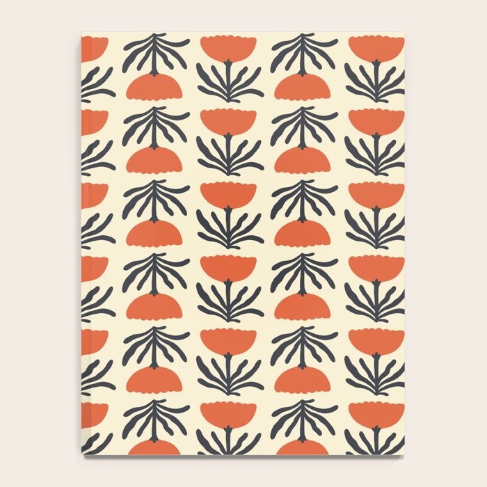 Retro 70s Tulip Pattern Notebook Gallery Image 4
