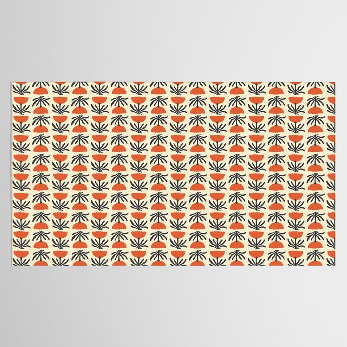 Retro 70s Tulip Pattern Tablecloth Gallery Image 2