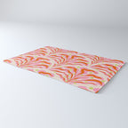 Vibrant Modern Botanical Pattern Whimsical Floral Abstract Rug Gallery Image 3