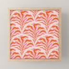 Vibrant Modern Botanical Pattern Whimsical Floral Abstract Mini Art Print Gallery Image 1
