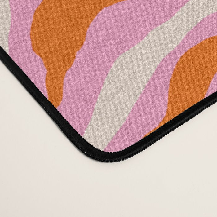 Vibrant Modern Botanical Pattern Whimsical Floral Abstract Desk Mat Gallery Image 4
