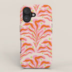 Vibrant Modern Botanical Pattern Whimsical Floral Abstract iPhone Case Gallery Image 1