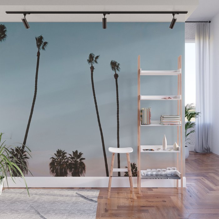palm trees sunset vi  Wall Mural Gallery Image 1