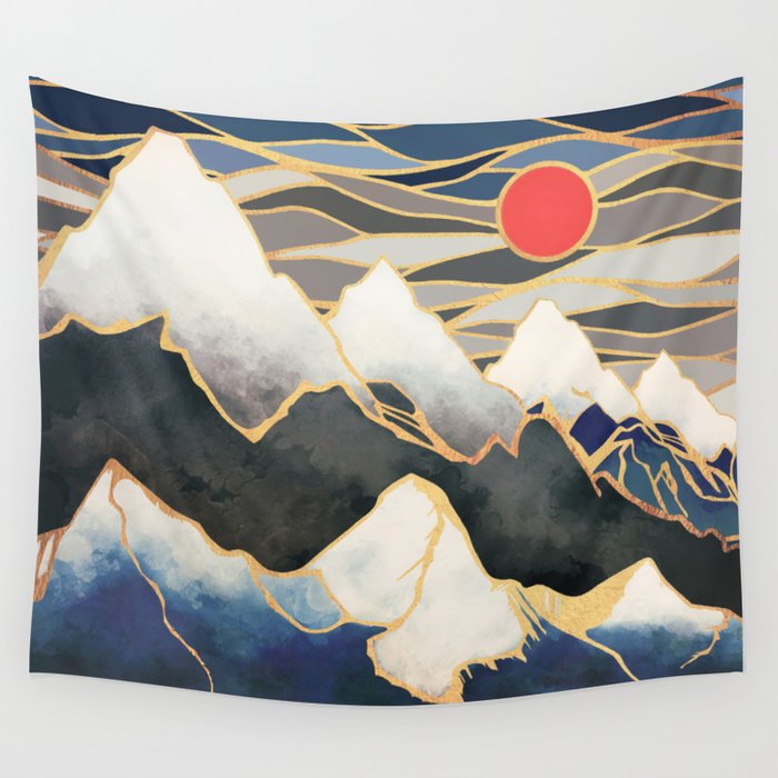 Ice Mountains Wall Tapestry Gallery Image 4