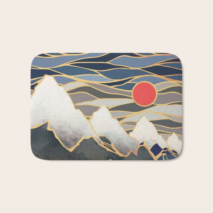 Ice Mountains Bath Mat Gallery Image 1