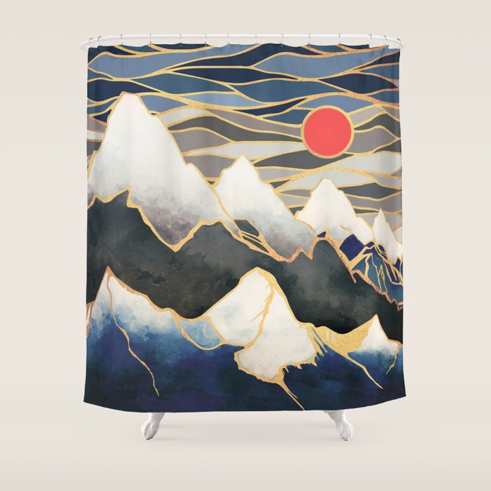 Ice Mountains Shower Curtain Gallery Image 1