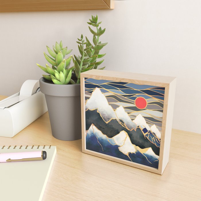 Ice Mountains Mini Art Print Gallery Image 2