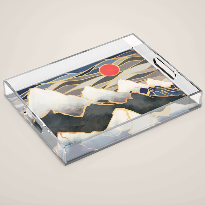 Ice Mountains Acrylic Tray Gallery Image 1