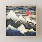 Ice Mountains Mini Art Print Gallery Image 1