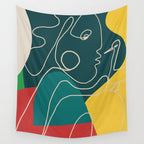Gentle Abstract Line 6 Wall Tapestry Gallery Image 4