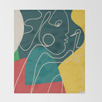 Gentle Abstract Line 6 Throw Blanket Gallery Image 2