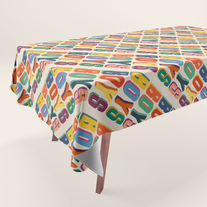 Boys boys boys Tablecloth Gallery Image 1