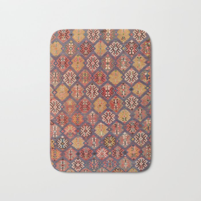 Azeri Zili Azerbaijan South Causasus Antique Rug Print Bath Mat Gallery Image 1