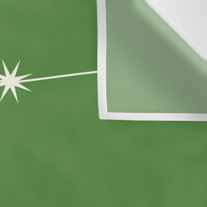 Aquarius Zodiac Star Constellation Line Art Kelly Green Wall Tapestry Gallery Image 3