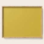 Marigold Yellow Solid Color Serving Tray Gallery Image 1