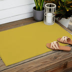 Marigold Yellow Solid Color Outdoor Rug Gallery Image 2