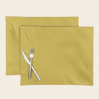 Marigold Yellow Solid Color Placemat Gallery Image 1