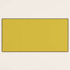 Marigold Yellow Solid Color Desk Mat Gallery Image 3