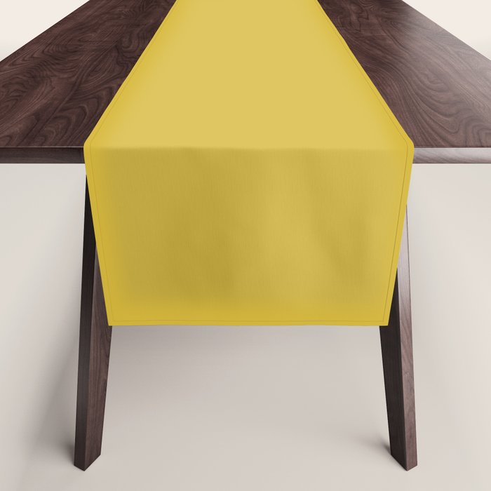 Marigold Yellow Solid Color Table Runner Gallery Image 1