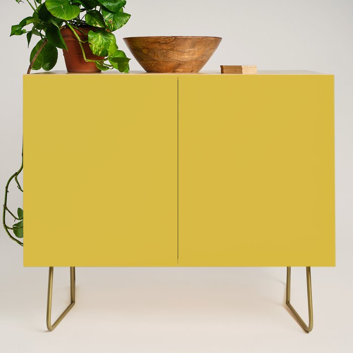 Marigold Yellow Solid Color Credenza Gallery Image 1