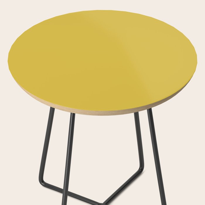 Marigold Yellow Solid Color Side Table Gallery Image 2