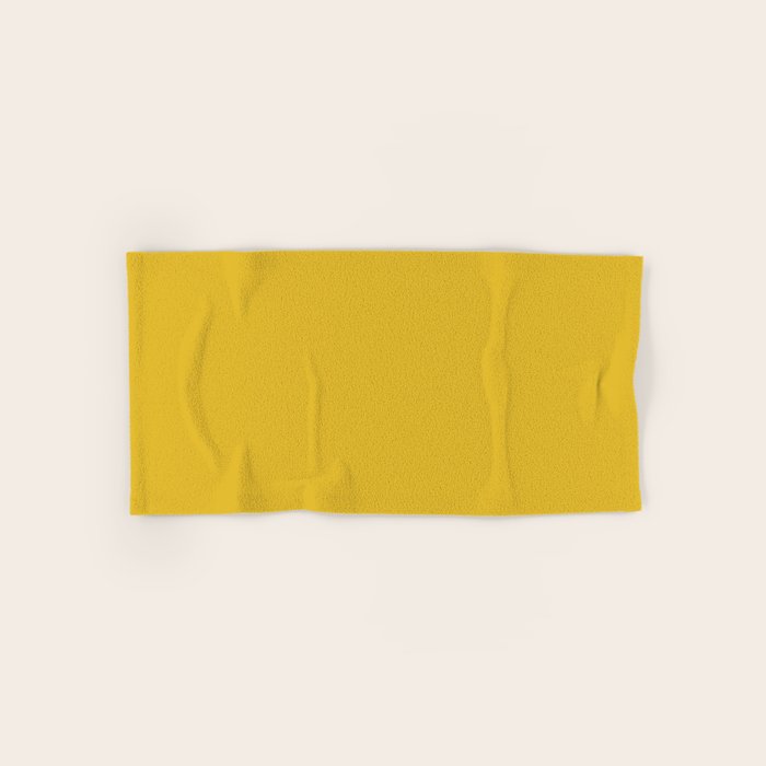 Marigold Yellow Solid Color Bath Towel Gallery Image 1