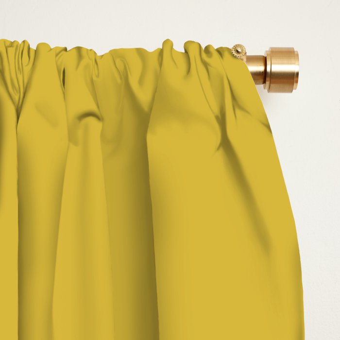 Marigold Yellow Solid Color Window Curtain Gallery Image 2