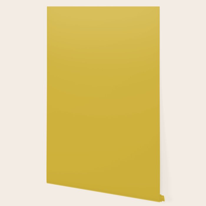 Marigold Yellow Solid Color Wallpaper Gallery Image 2