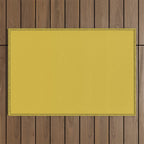 Marigold Yellow Solid Color Outdoor Rug Gallery Image 1