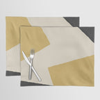 Graphic Edge Shape - Gold Yellow Placemat Gallery Image 1