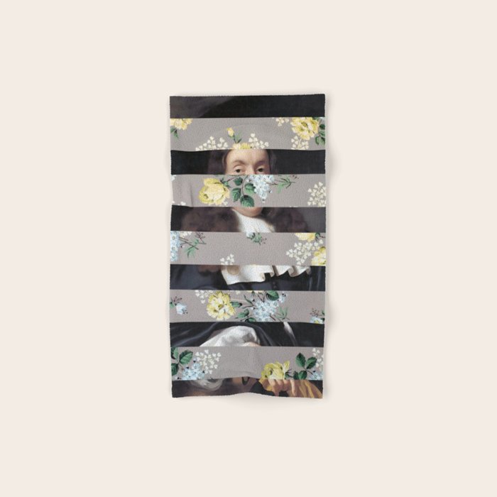 A Portrait With Bars 3 Bath Towel Gallery Image 1