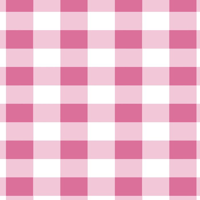 Gingham Large Pink White Coffee Mug Gallery Image 2