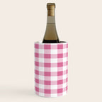 Gingham Large Pink White Wine Chiller Gallery Image 2