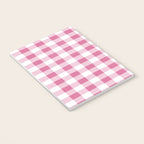 Gingham Large Pink White Notebook Gallery Image 3