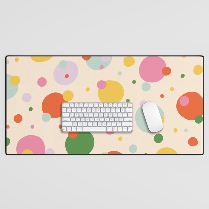 Floating circles Desk Mat Gallery Image 1