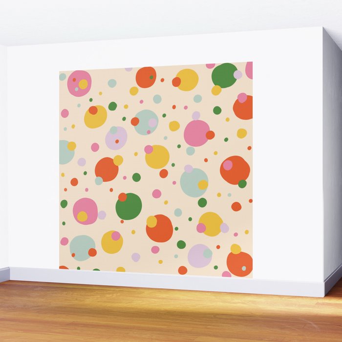 Floating circles Wall Mural Gallery Image 2
