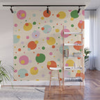 Floating circles Wall Mural Gallery Image 1