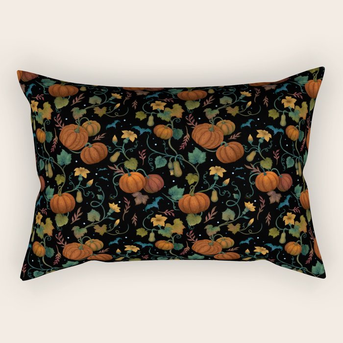 Pumpkin Rooftop Rectangular Pillow Gallery Image 1