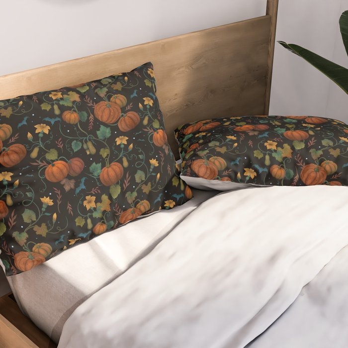 Pumpkin Rooftop Pillow Sham Gallery Image 2